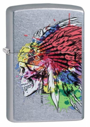 Zapalniczka Zippo 60005488 Skull With Headdres