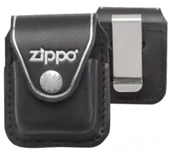 Skórzane etui do zapalniczek Zippo Black (klips) 