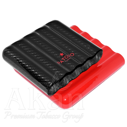 Etui Patoro Black-Red Carbon 66716 (5 cygar)