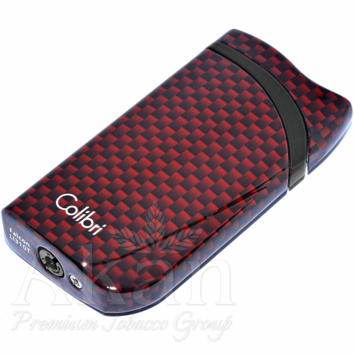 Zapalniczka Colibri Falcon Carbon Fiber Red LI310T7