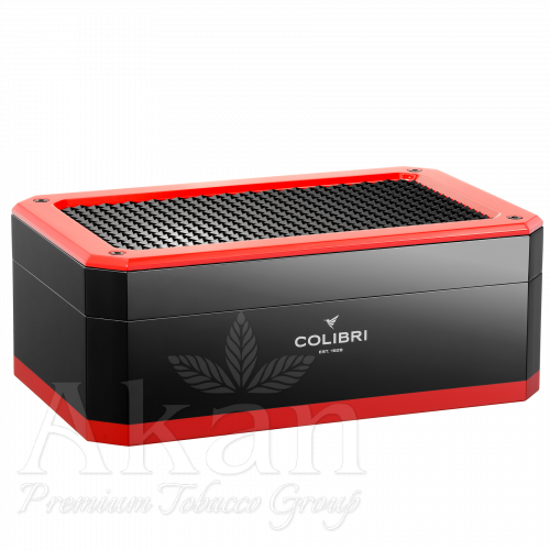 Humidor Colibri Rally HU360T4 Black + Red