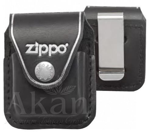 Skórzane etui do zapalniczek Zippo Black (klips)