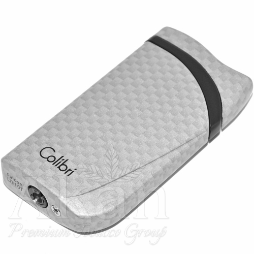 Zapalniczka Colibri Falcon Carbon Fiber Silver LI310T6