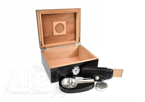 Zestaw 18100 Humidor, Etui, Obcinarka, Popielnica)