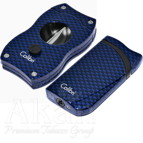 Zestaw prezentowy Colibri Falcon + V-Cut GS310T04 Blue