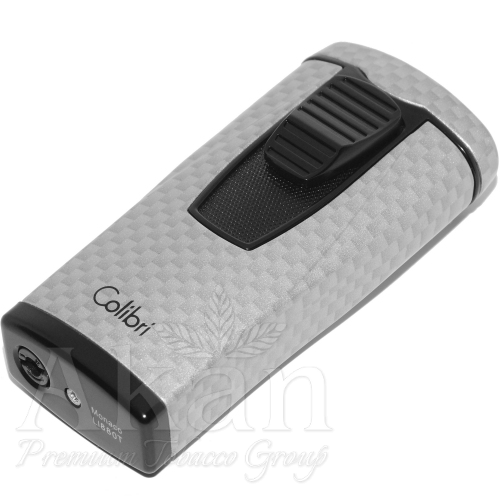 Zapalniczka Colibri Monaco Carbon Fiber Silver LI880T11