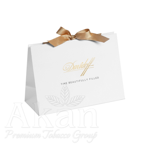 Papierowa torba Davidoff Small White 40001800