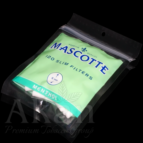 Filtry Mascotte Menthol Slim (120 szt)