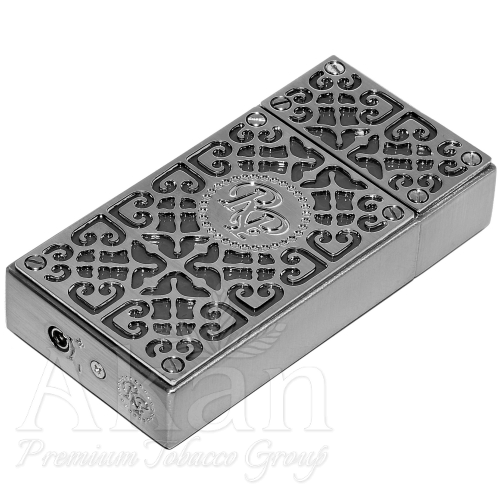 Zapalniczka Rocky Patel Burn Lighter Black & Gunmetal Plates